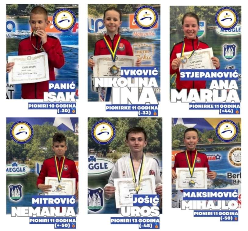 KK UNSU Bijeljina briljirao na prvenstvu BiH: Isak Panić novi državni prvak, osvojeno šest medalja