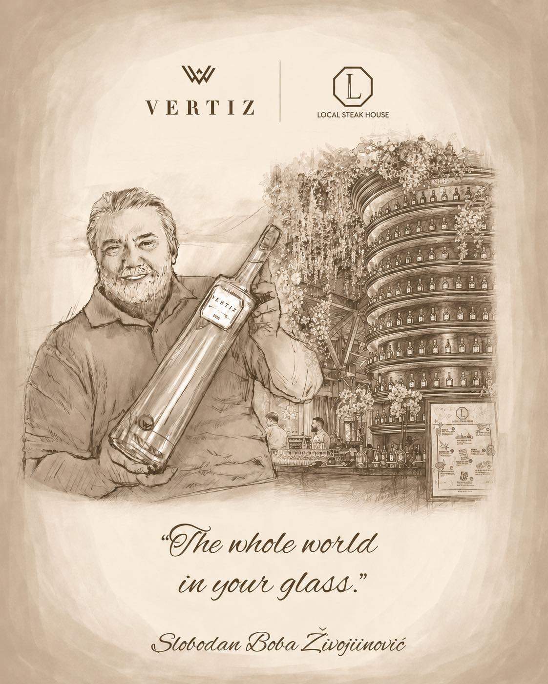 BIJELJINA: Veče ukusa, vina i elegancije 9. maja - Local Steak House i Vertiz donose gastronomski događaj koji postavlja nove standarde