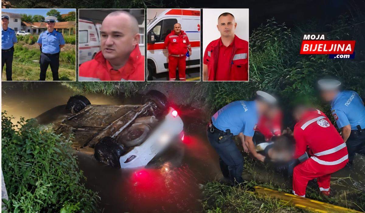 BIJELJINA: Herojska akcija u Pučilama - policajci i medicinari iz vode izvukli ženu nekoliko trenutaka prije tragedije