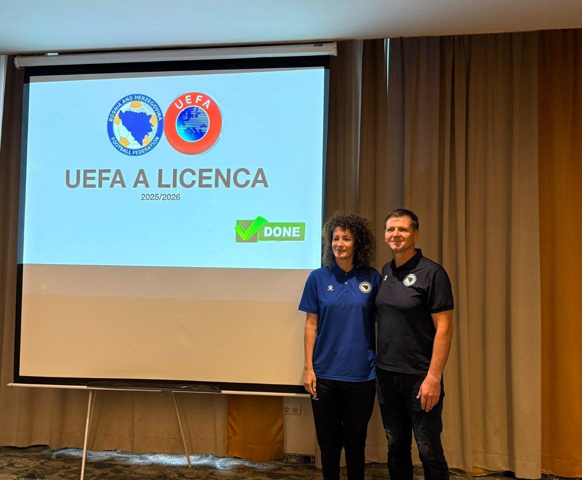 ISTORIJA JE ISPISANA: Biljana Petrović postala prva žena iz Bijeljine sa UEFA A trenerskom licencom (foto)