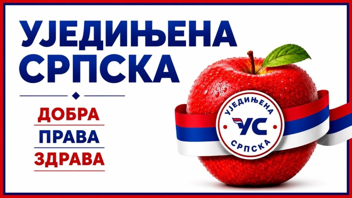 "Dobra, prava, zdrava" - Ujedinjena Srpska predstavila slogan i amblem za predstojeće opšte izbore (foto)