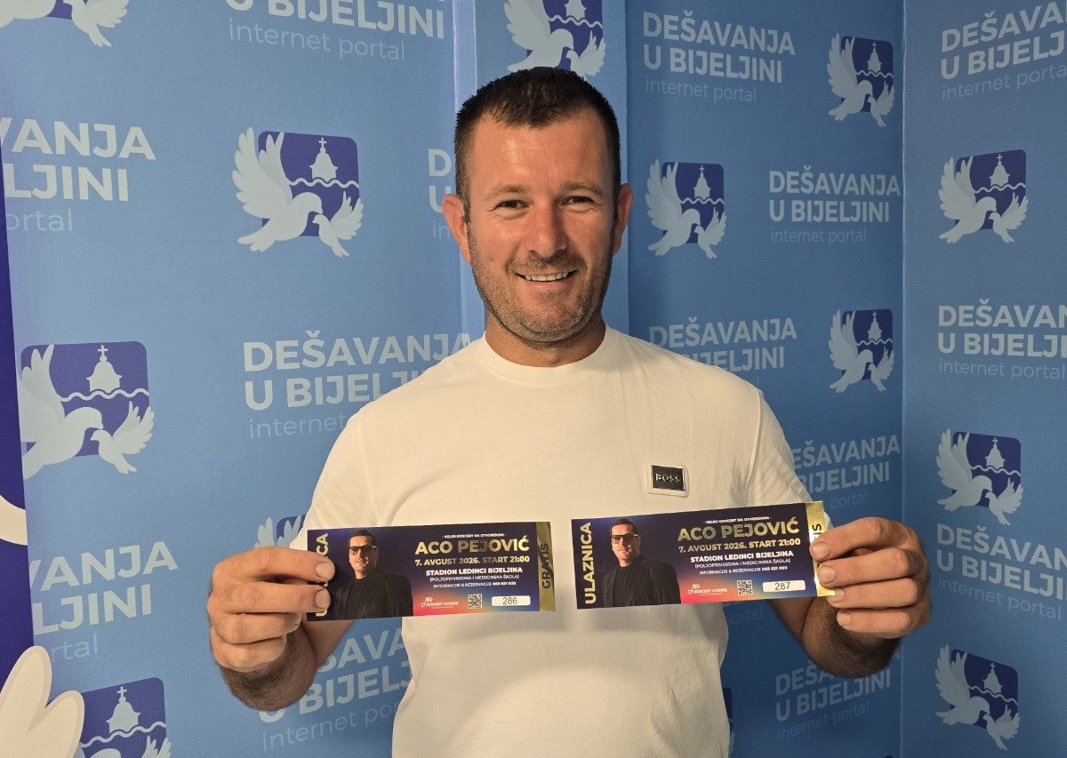 Dobitnici ulaznica za koncert Ace Pejovića: Siniša i Maja Bajić zahvalili portalu Dešavanja u Bijeljini (foto)
