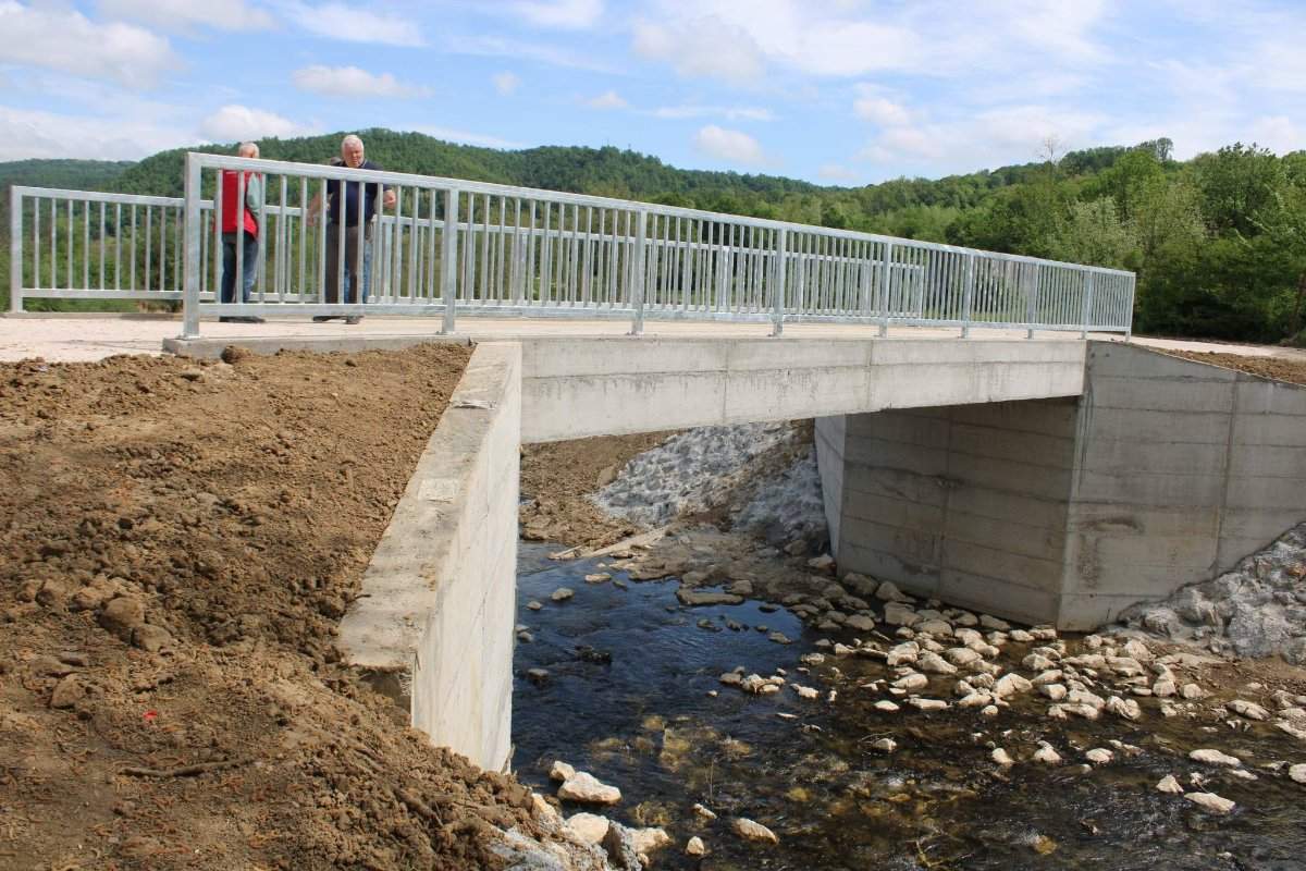 Most na Gnjici u Mačkovcu kod Lopara pušten u saobraćaj nakon završetka radova