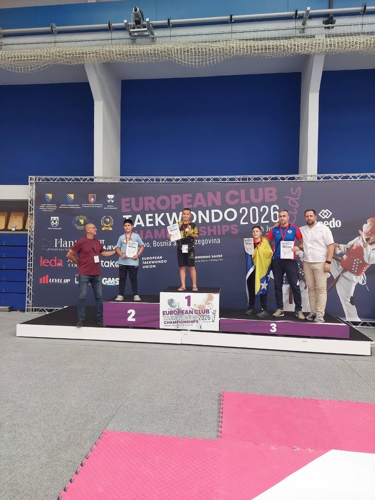 Dvije evropske medalje za TKD ''Sokol'' Bijeljina: Viktor Bestić vicešampion Evrope, Vukša Gagić osvojio bronzu