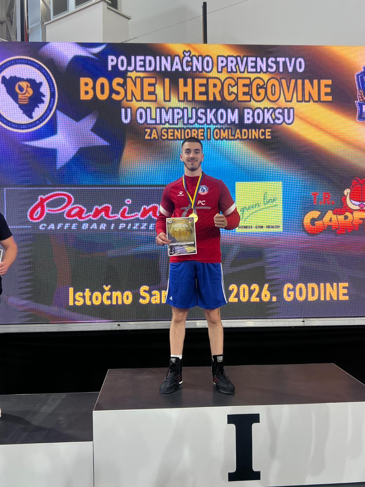 BIJELJINA: Mladi bokser Radnika, Andrija Ilić postao je prvak BiH u olimpijskom boksu