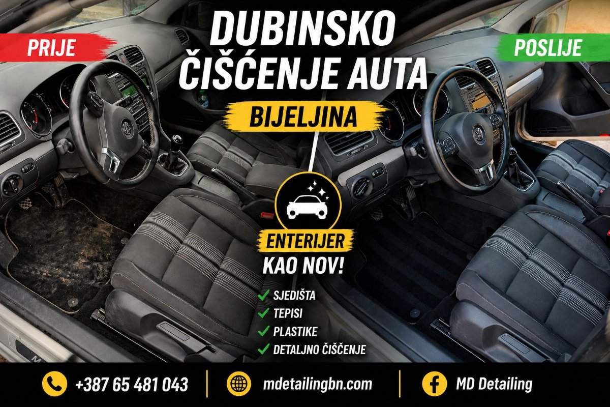 MD Detailing Bijeljina: Dubinsko čišćenje koje vraća sjaj vašem automobilu (foto)