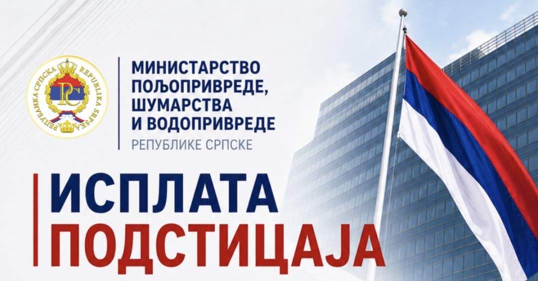 Isplaćeni svi podsticaji za 2025. godinu: Više od 5,9 miliona KM za poljoprivredu