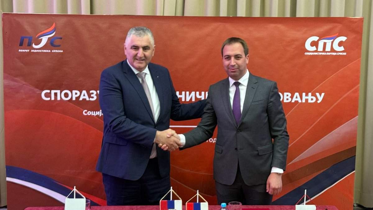 SPS i ''Jedinstvena Srpska'' potpisali sporazum u Bijeljini: Najavljen zajednički nastup na izborima 2026. (foto)